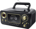 Portable Stereo CD Player with AM/FM Radio and Cassette Player in Red and Silver J32923