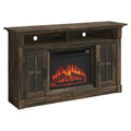 TV Stand with Electric Fireplace in Carbon Oak M107775