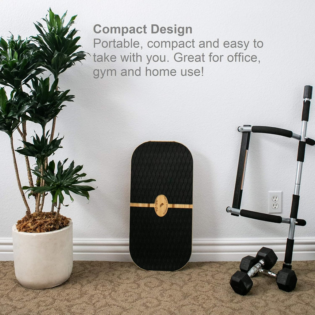 Bamboo Balance Board with 3 Balance Modules (EVA Foam) N8595
