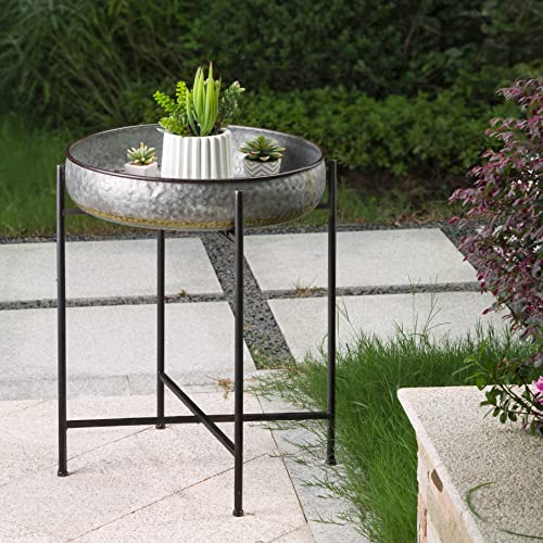 Set of 2 Metal End Table with Removable Tray I20677