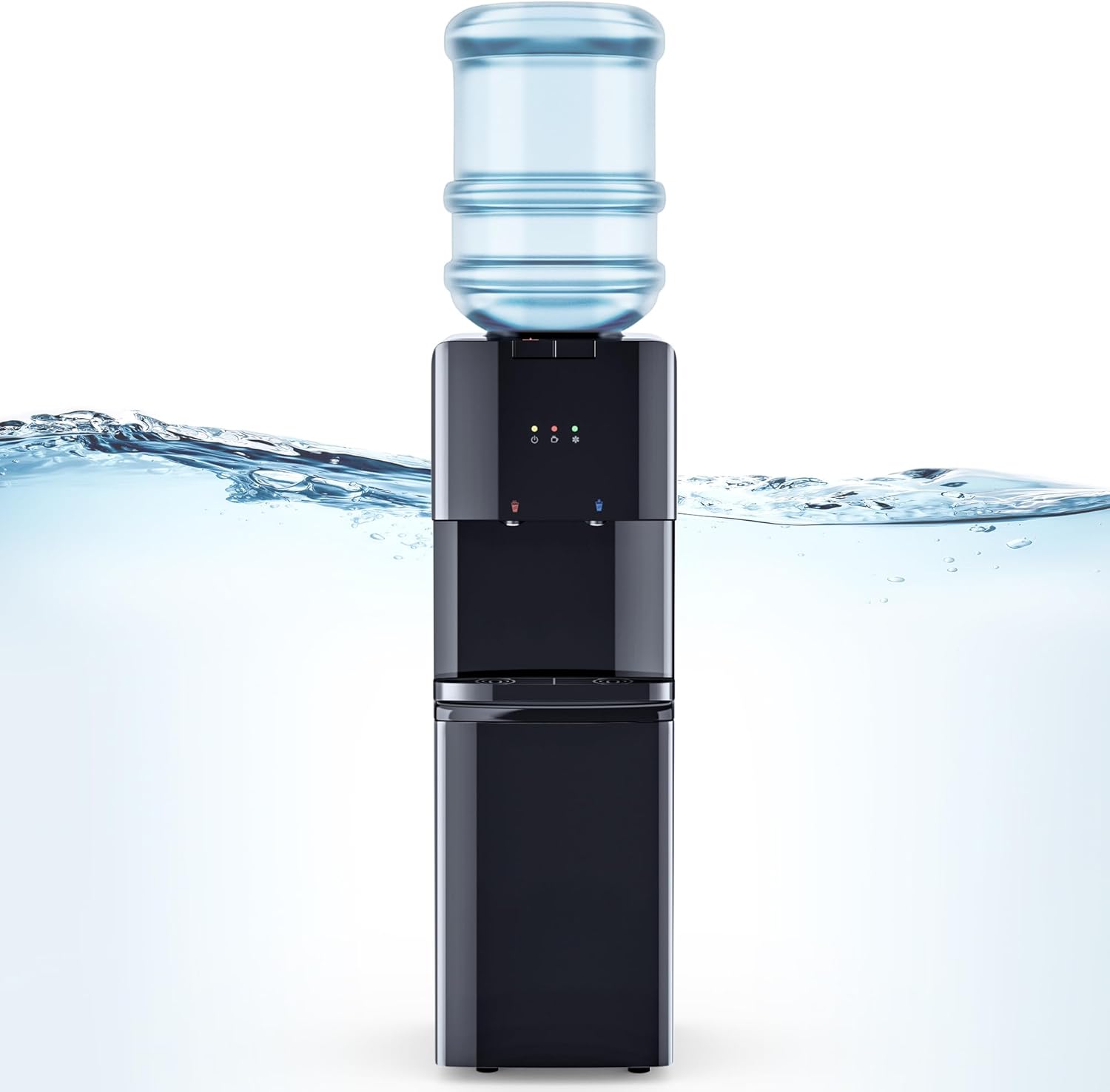 3 Temperatures Top Loading Water Dispenser with Storage Cabinet N28966