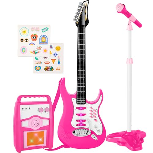 Blue Kids Electric Musical Guitar Play Set with Microphone and Amp X262