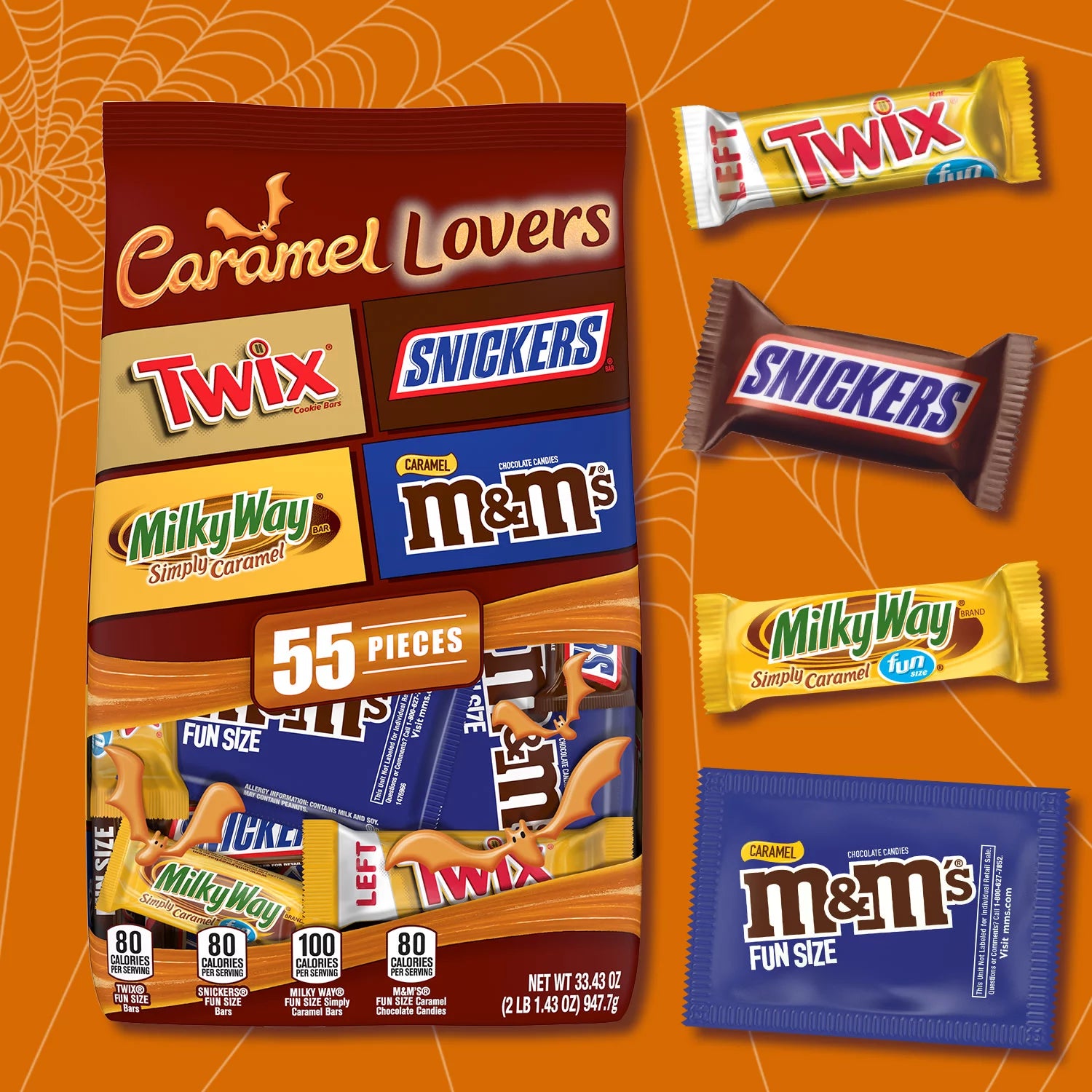 55 Ct Halloween Candy Variety Pack P569031
