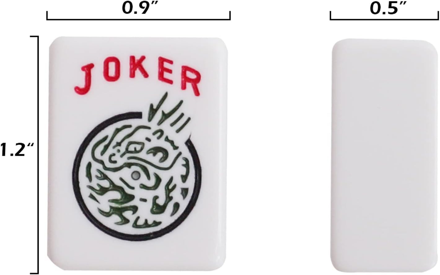 166 White Tiles Mahjong Set with Soft Bag and 4 Racks E40069