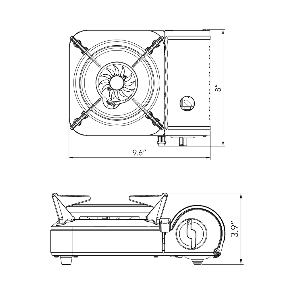Mini Butane Portable Gas Stove with Carrying Case I126