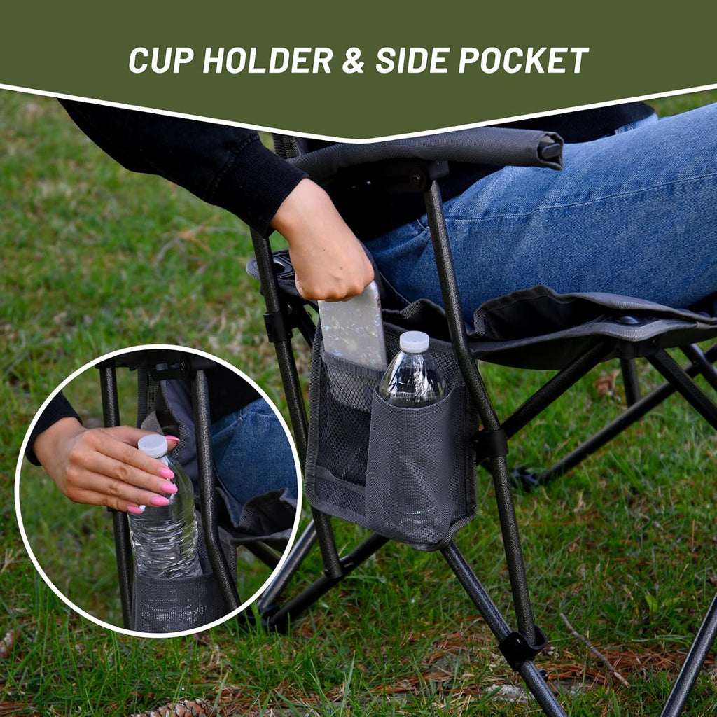 Grey Folding Outdoor Camp Chair Q3852