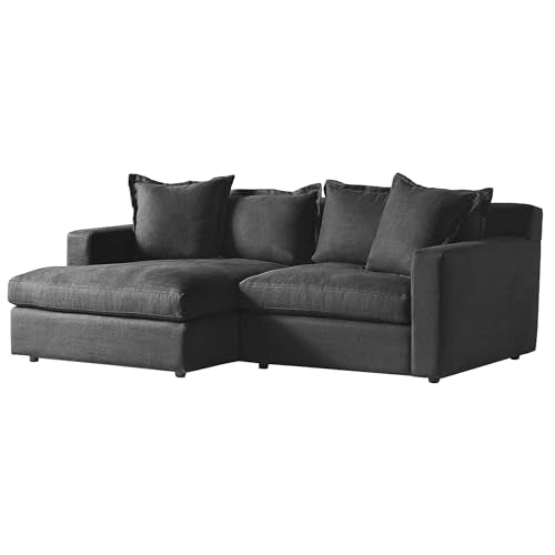 Beige L-Shaped 2-Piece Sectional Sofa N555