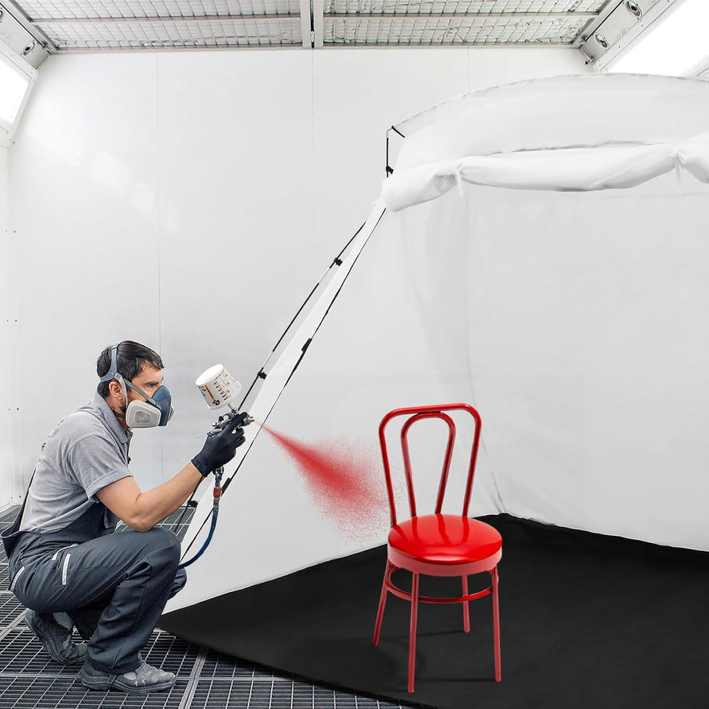 White 8.5 x 6 x 5.5 ft Portable Paint Booth Spray Paint Tent I4577