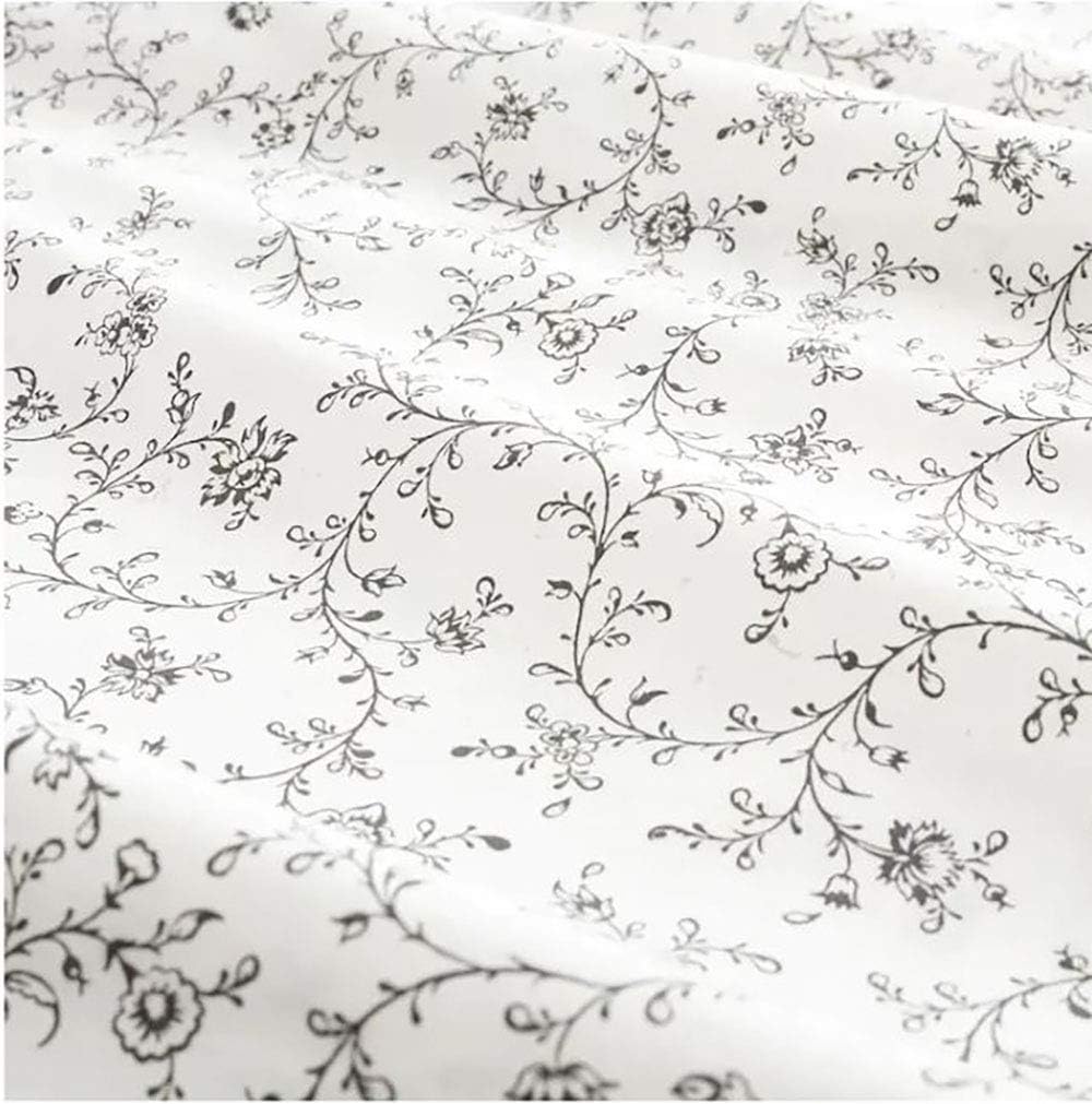 White Dark Gray Full/Queen Duvet Cover and Pillowcase(s) P418