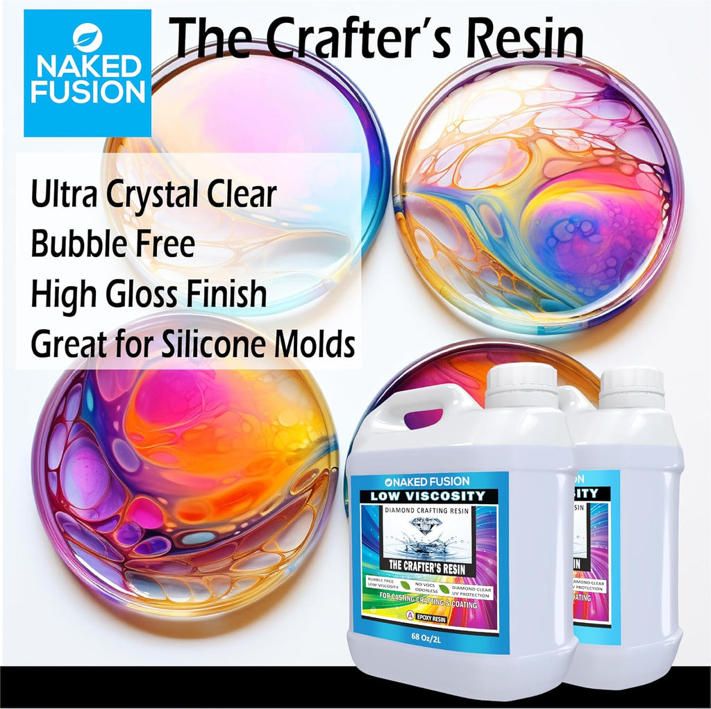 Epoxy Resin 80 OZ KIT Crystal Clear Casting, Non-Toxic, Heat Resistant M1206