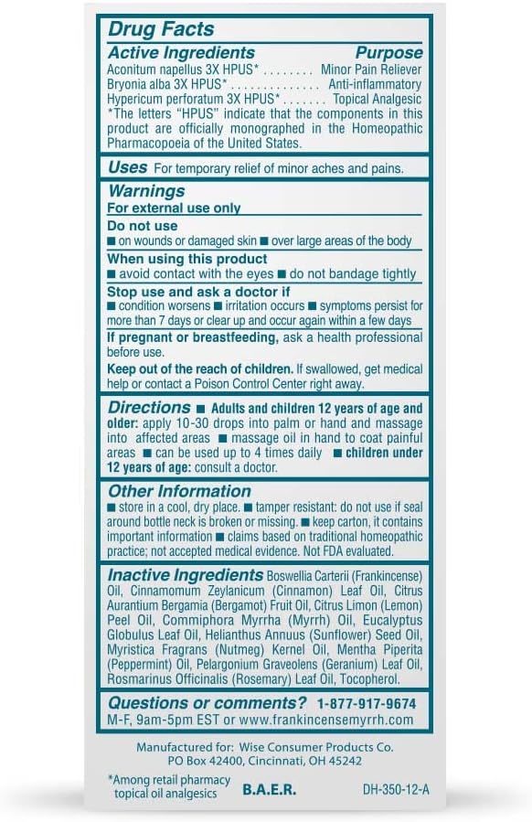 2 Fl. Oz. Nerve and Foot Pain Relief Rubbing Oil J83014