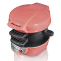 Breakfast Sandwich Maker with Egg Cooker Ring, Coral X4866