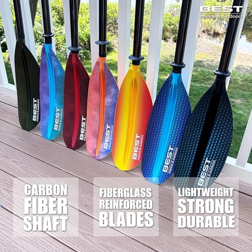 Carbon Fiber Shaft Fiberglass Reinforced Polypropylene Blades Kayak Paddle Q9908
