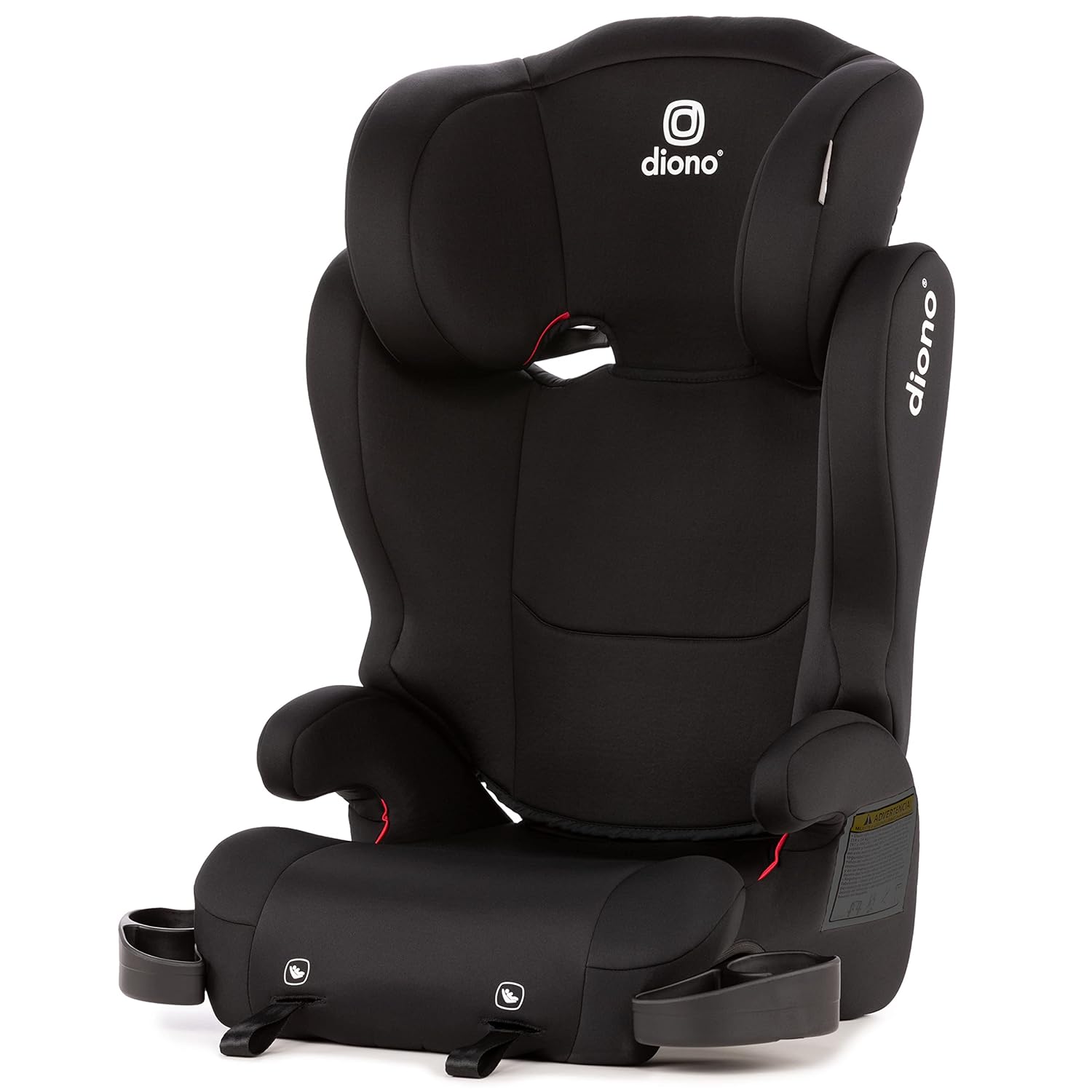 Pack of 2 Backless Booster Car Seats, Black U456