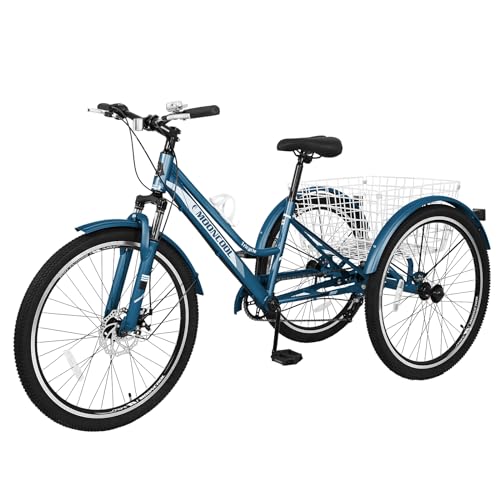 Adult Mountain Tricycle with Shopping Basket O245