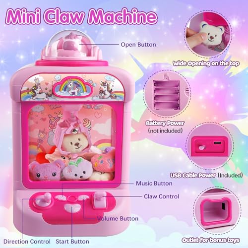 Claw Machine with 20 Mini Plush Toys K164