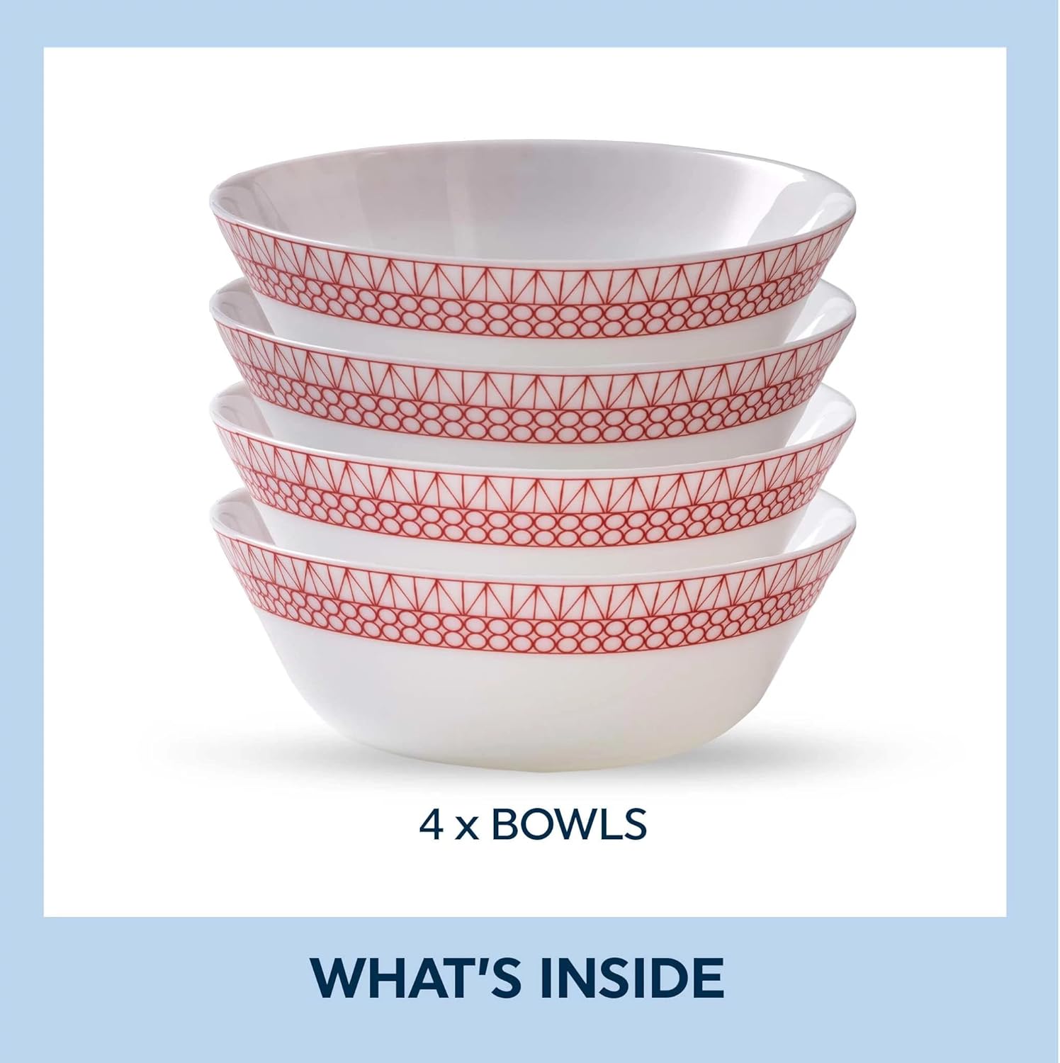 4-Pc 18-Oz Glass Bowl Set O443406