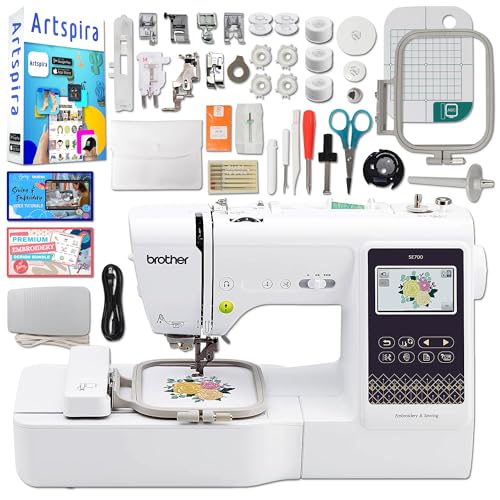 Combo Embroidery & Sewing Machine with 4" x 4" Embroidery Hoop S800