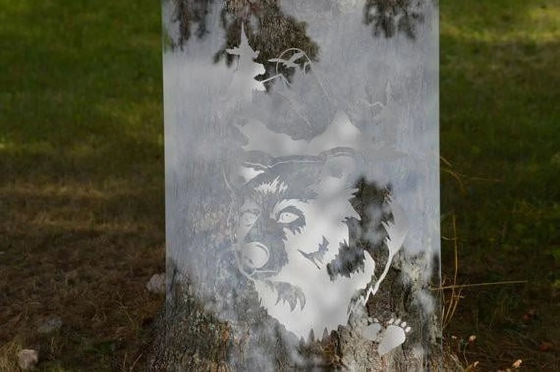 Front Door Etched Glass Vinyl Decals Privacy Safety Stickers Film B2650