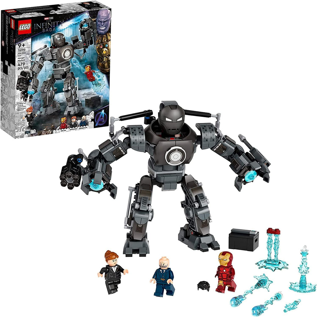 LEGO Marvel Iron Man Monger Mayhem Set 76190, Avengers Mech Building Toy, Action Figure Q735