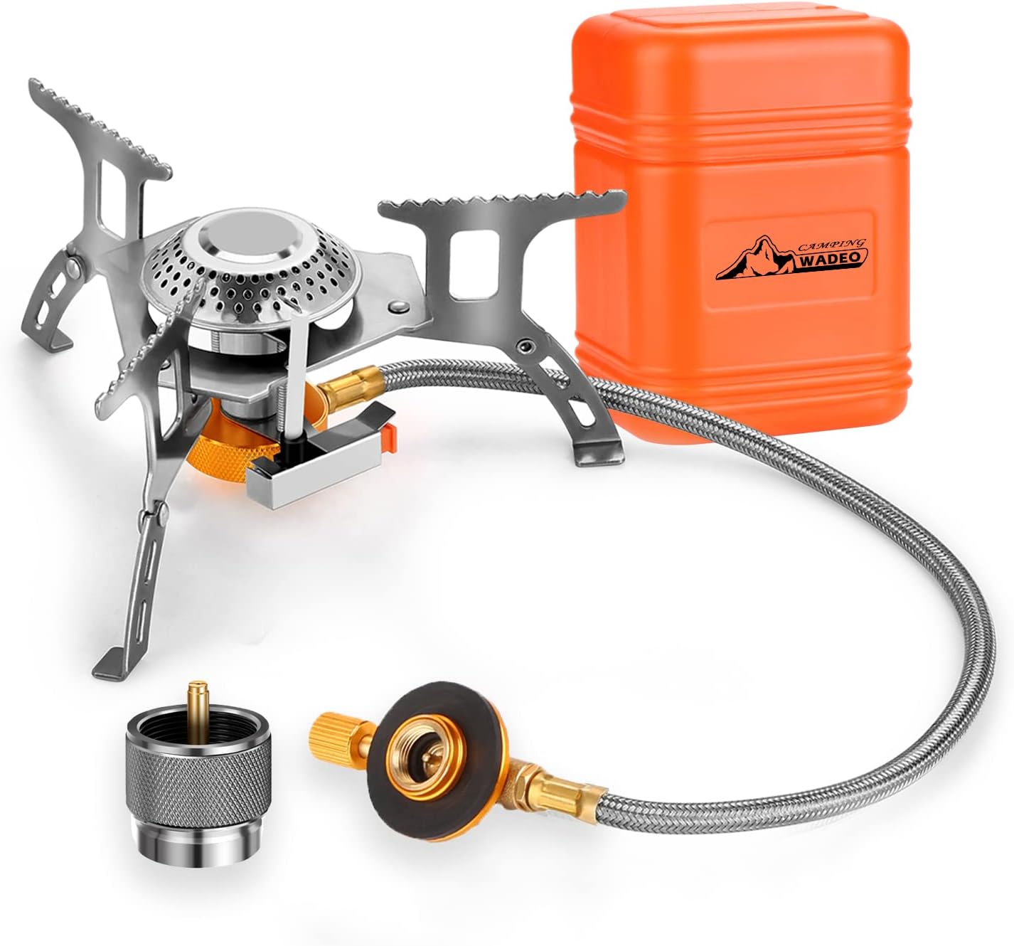 3700W Portable Camping Gas Stove with Piezo Ignition and Carrying Case V14934
