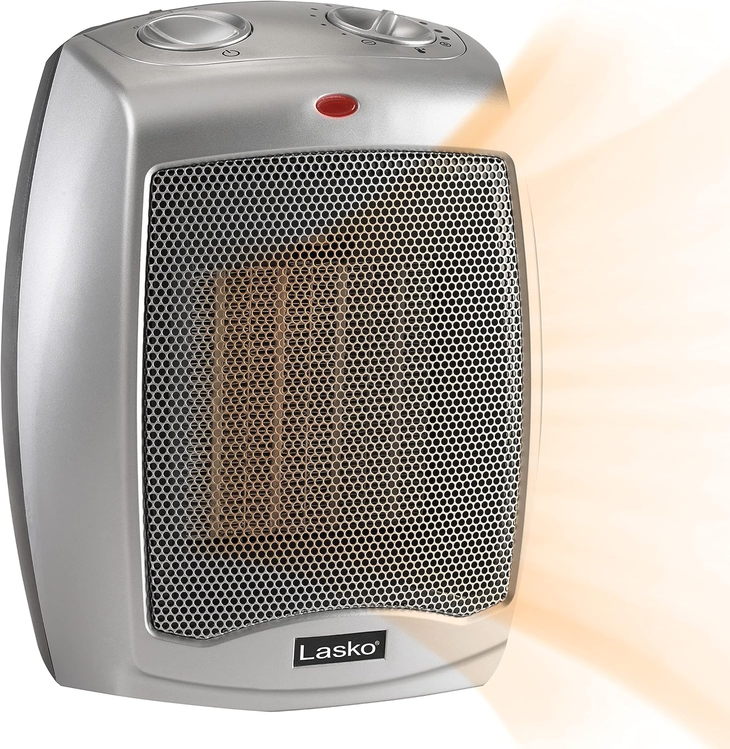 Ceramic Adjustable Thermostat Space Heater, Non-Oscillating, Small Portable Ceramic Space Heater, White G236648