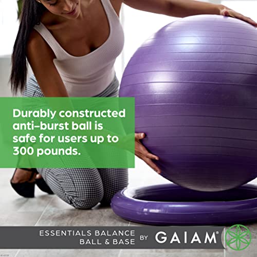 65cm Exercise Ball with Inflatable Ring Base A65410