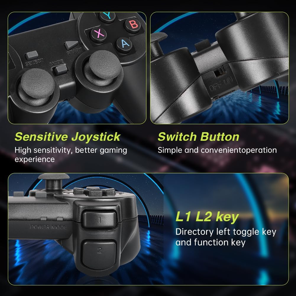 Retro Game Console with Dual 2.4G Wireless Controller B15407