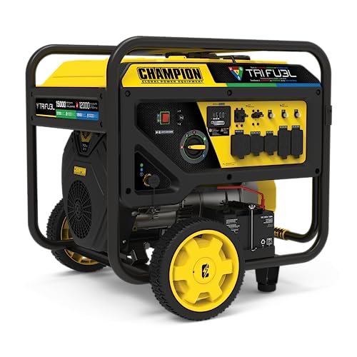5000-Watt Electric Start Tri Fuel Portable Generator with CO Shield O5470