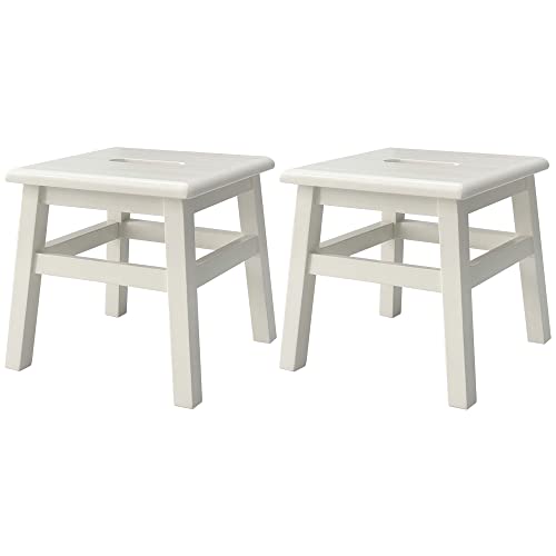 Solid Hardwood Step Stool, 12.25 Inches, Unfinished U639