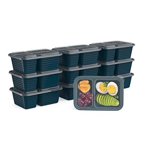 10 Trays & 10 Lids Reusable BPA-Free Snack Containers D8533