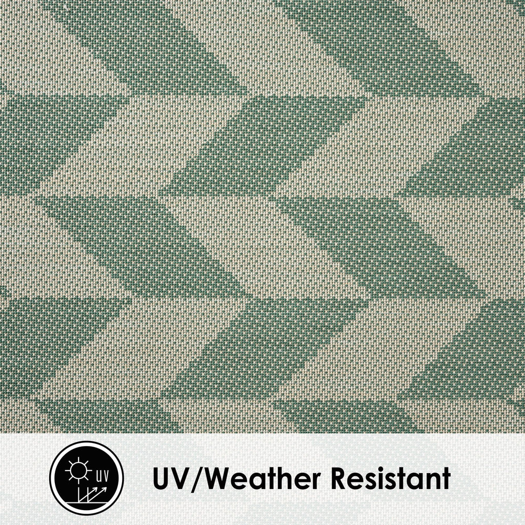 Beige/Green 5'2"x7'2" Indoor/Outdoor Area Rug C59919