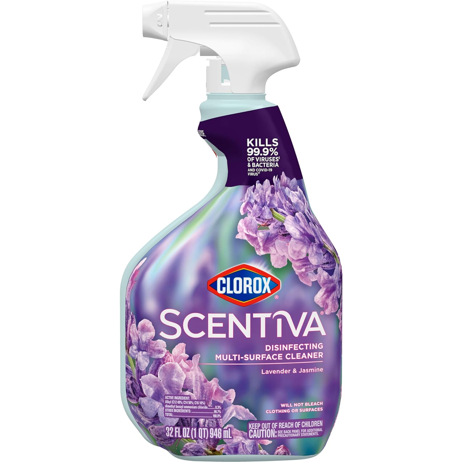 Lavender and Jasmine Disinfecting Multi-Surface Cleaner, 32 Fl Oz D3522
