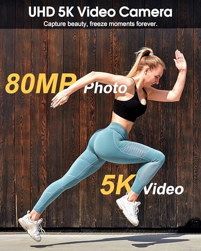 80MP Digital Camera with 4.0" Touch Screen, 18X Digital Zoom, 32GB Card D59133