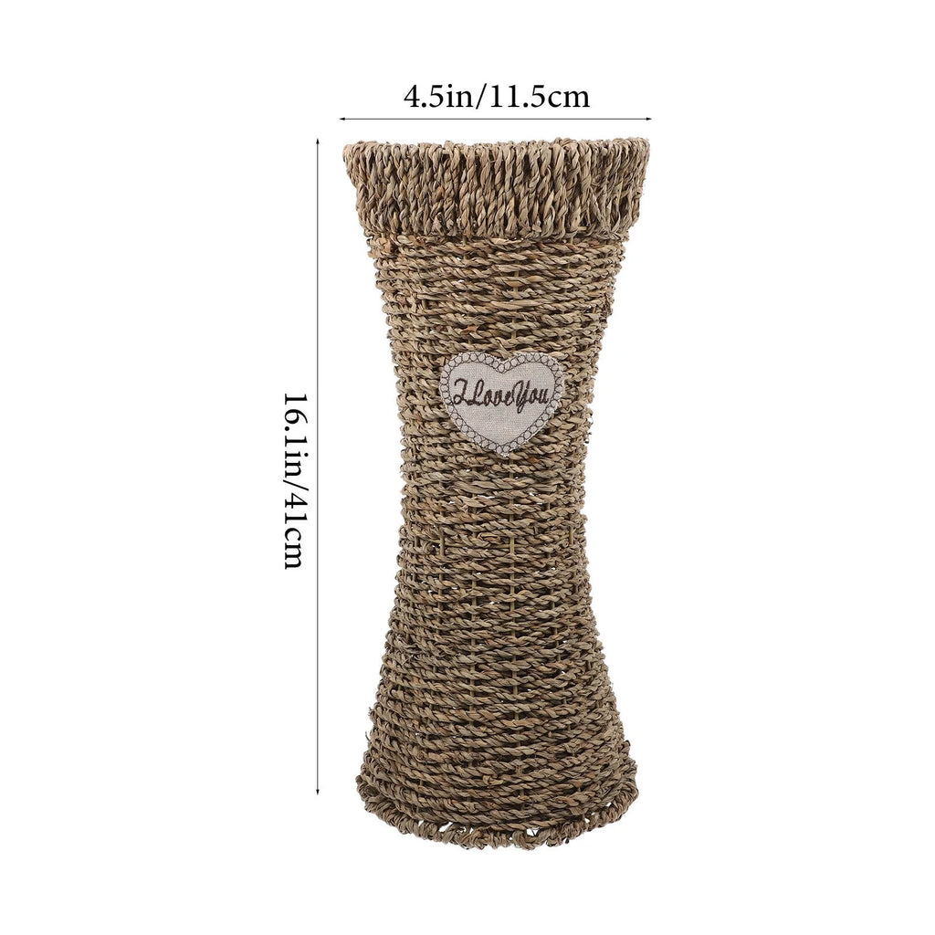 Tall Rattan Floor Vase U547085