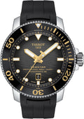 Black Rubber Automatic Watch I627