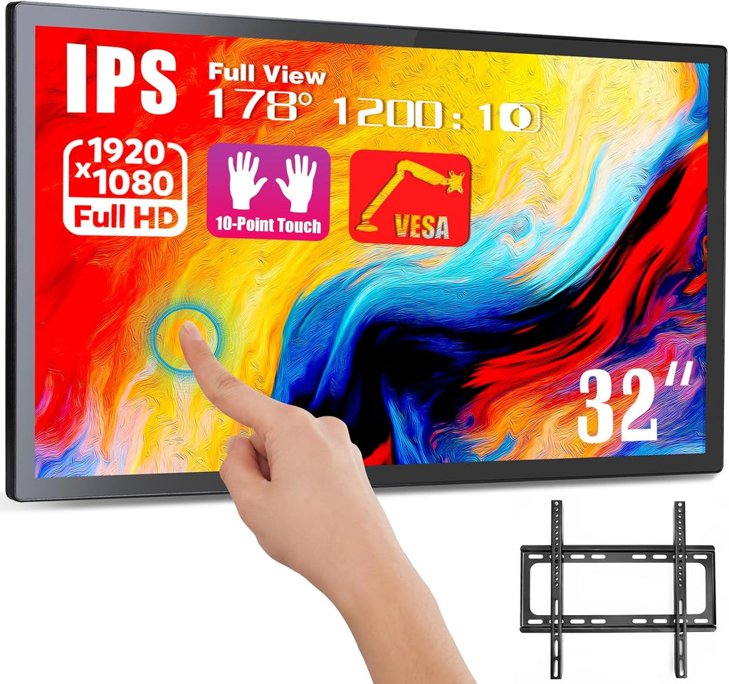 32 inch Capacitive Multi-Touch Screen Industrial Monitor with Built-in Speakers S813655