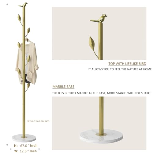 Black Metal Coat Rack with 6 Hooks K54877