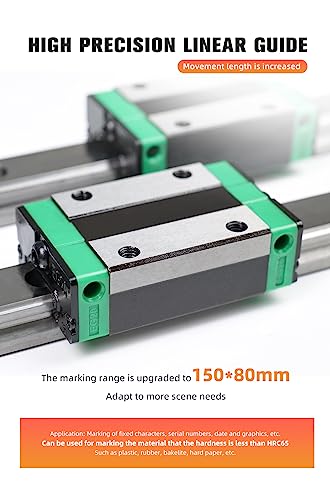 100W Pneumatic Dot Peen Metal Engraving Machine Engraving Size 120x50mm Depth 0.02-1 mm B543361