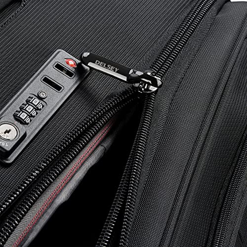 Black Softside Expandable Luggage with Spinner Wheels, Carry on 20 Inch I463