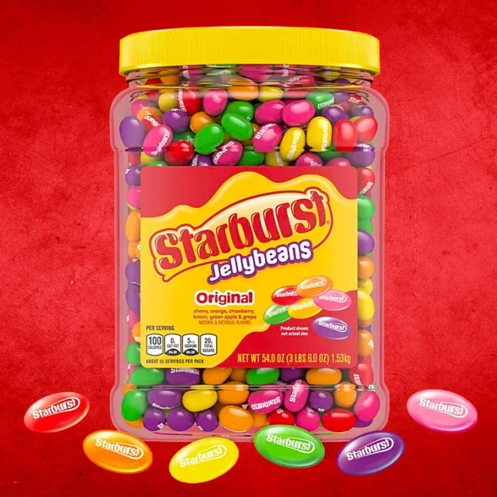 54 Ounce Original Fruit Flavors Jelly Beans Candy Bulk Jar C392084