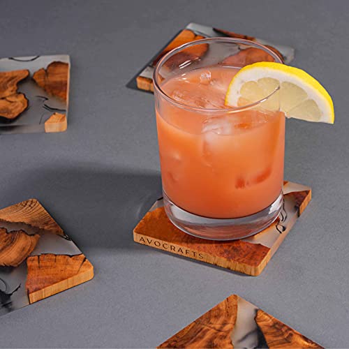 Wooden Coasters Set, Cedar Wood Coaster (4) M1854