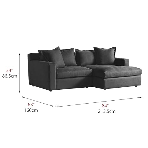 Beige L-Shaped 2-Piece Sectional Sofa N555