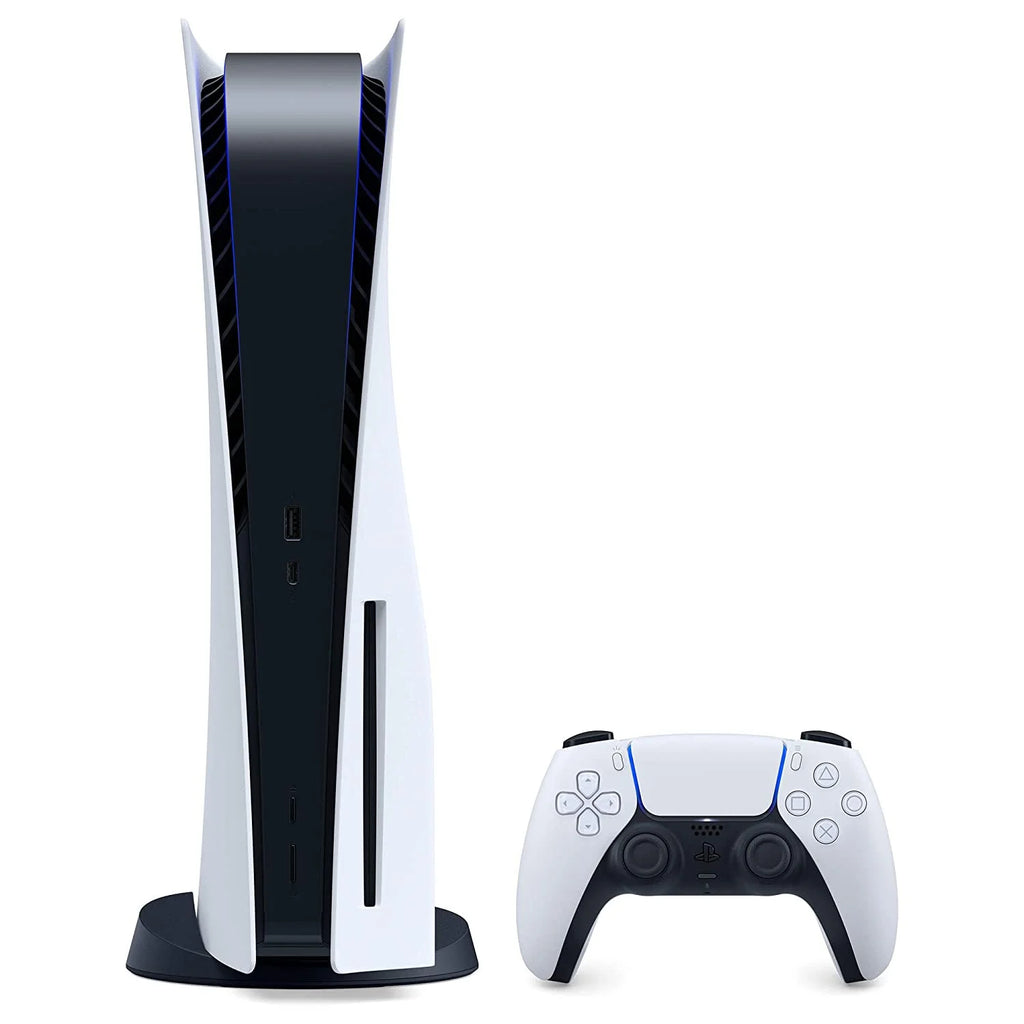 Playstation 5 Disc Version with Midnight Black Extra Controller and Microfiber Cleaning Cloth Bundle S67900