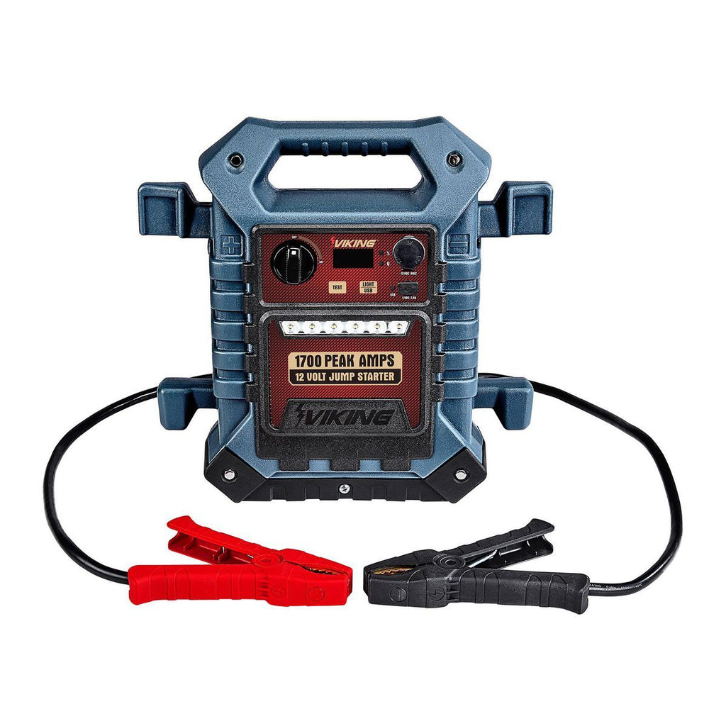 1700 Peak Amp Portable Car Battery Jump Starter and Power Pack Q24849