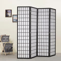 White 4 Panel Wood Room Divider K366335