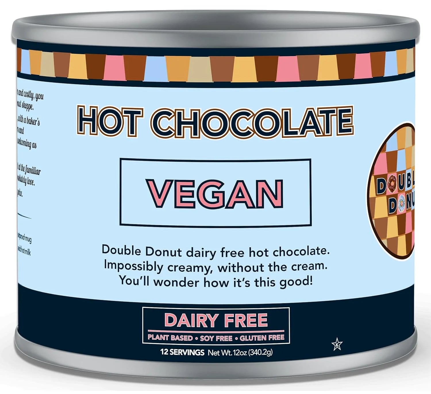 Dairy Free Instant Vegan Hot Chocolate Mix, 12 Ounce T880684