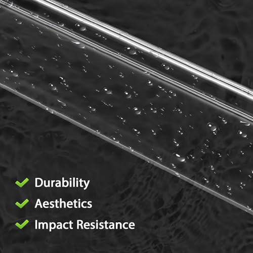 4Pcs Clear Self-Adhesive L-shaped Corner Guards (3.9ft x 1.0in) M84307