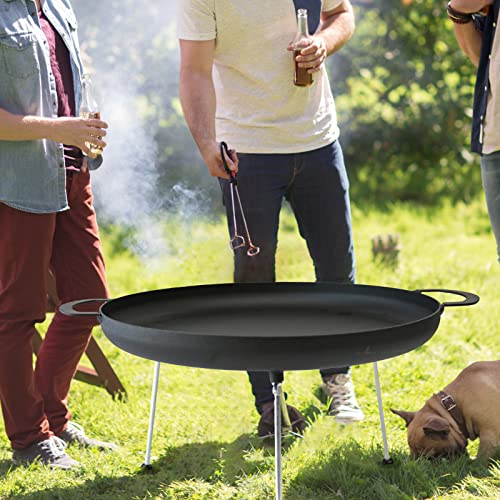 20 Inch Cast Iron Griddle Pan with Two Loop Handles K3677