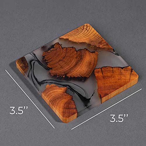 Wooden Coasters Set, Cedar Wood Coaster (4) M1854